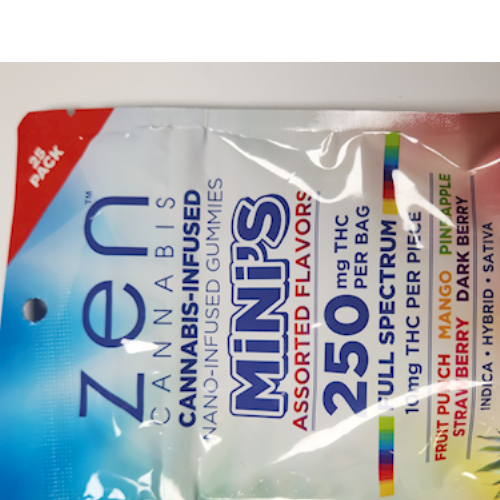 Gummy - ZEN - Hybrid Mini Asstd Flavor 250mg