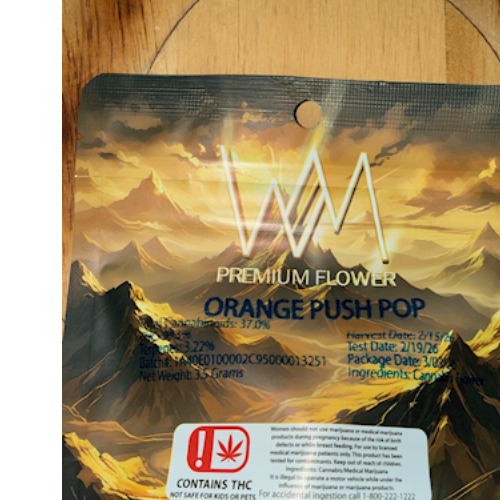 4-2 - Orange Push Pop - Orange Push Pop. - 3.5g