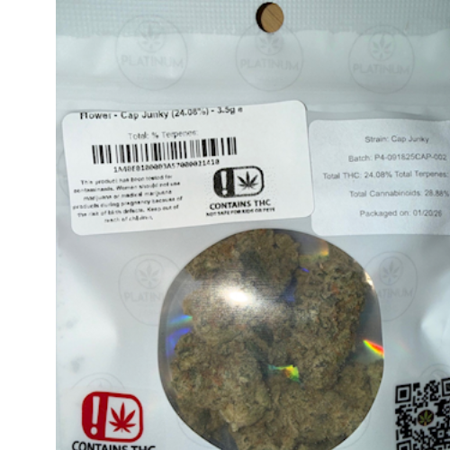Flower - Cap Junky (24.08%) - 3.5g e