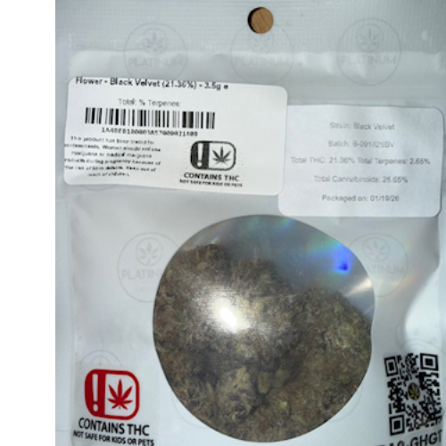 Flower - Black Velvet (21.36%) - 3.5g e