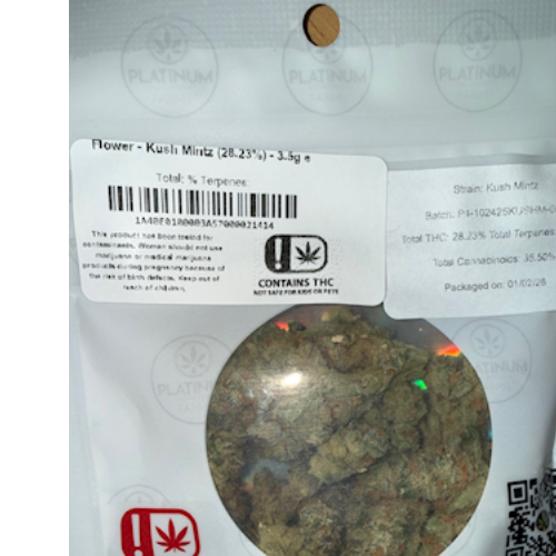 Flower - Kush Mintz (28.23%) - 3.5g e
