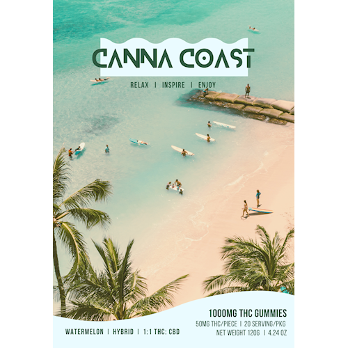 Canna Coast - Watermelon - 1000mg