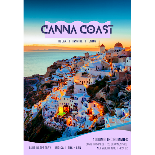 Canna Coast - Blue Raspberry - 1000mg