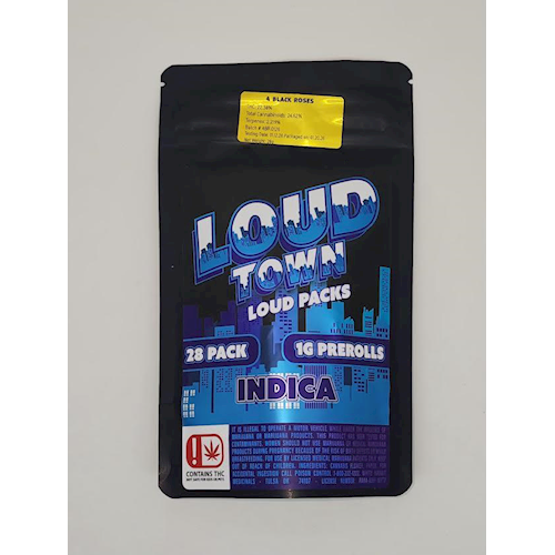 Loud Town Loud Packs - 4 Black Roses