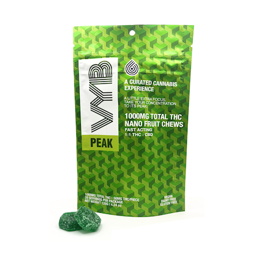 VYB Nano Fruit Chews 1000mg - Peak - Watermelon