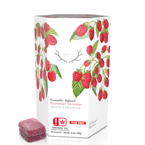 Wyld Raspberry - 1000mgTHC/20pc box